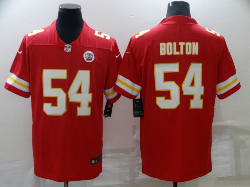 Men's Kansas City Chiefs Nick Bolton #54 Red Jersey